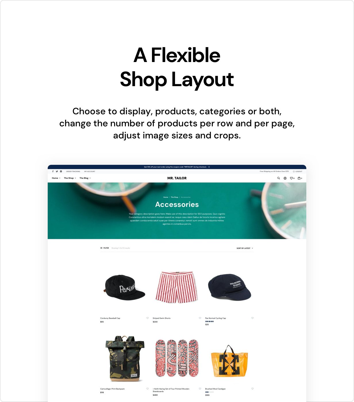 shop layout - Mr. Tailor - eCommerce WordPress Theme for WooCommerce