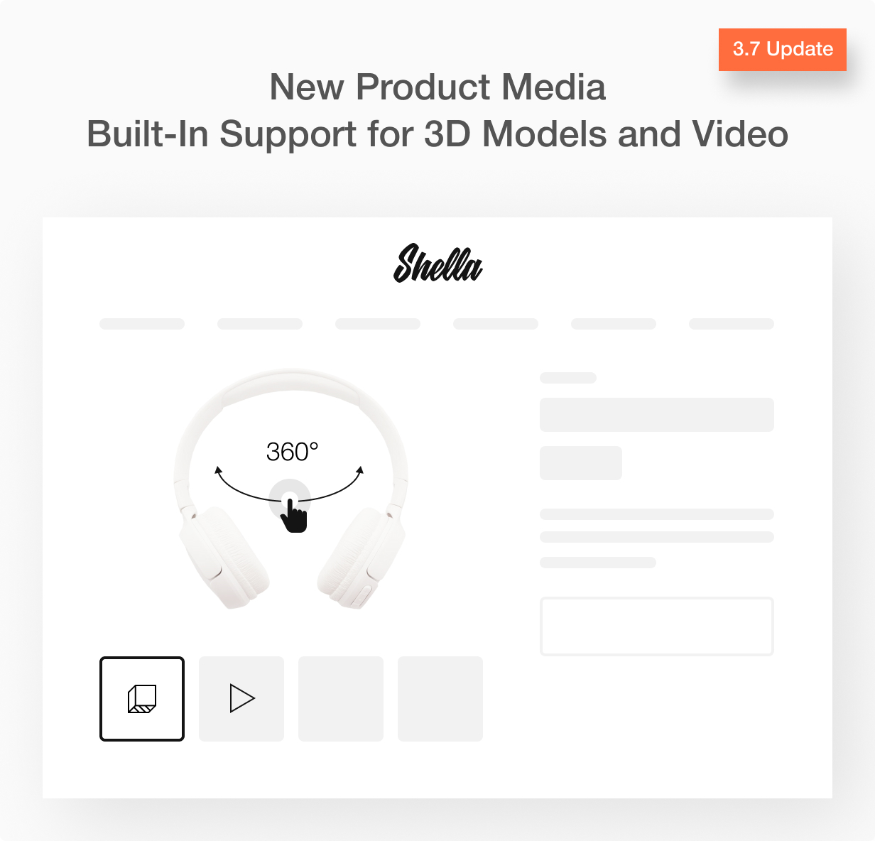 01 new product media - Shella - Multipurpose Shopify theme, fastest with the banner builder