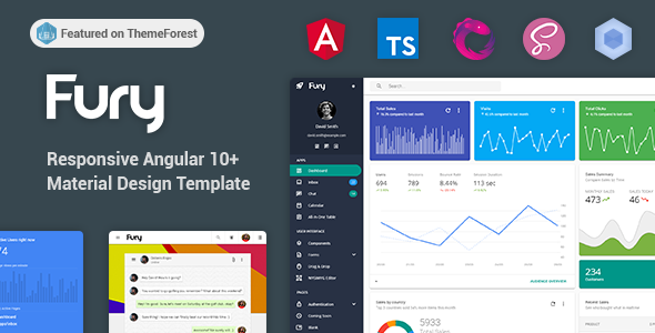 Fury – Angular 10+ Material Design Admin Template