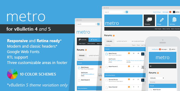 Metro – A Theme for vBulletin 4 and 5