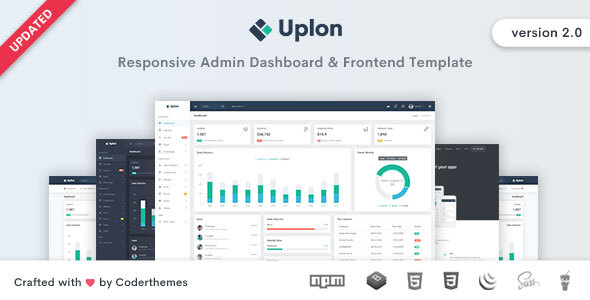 01 uplon.  large preview - Uplon - Admin & Dashboard Template