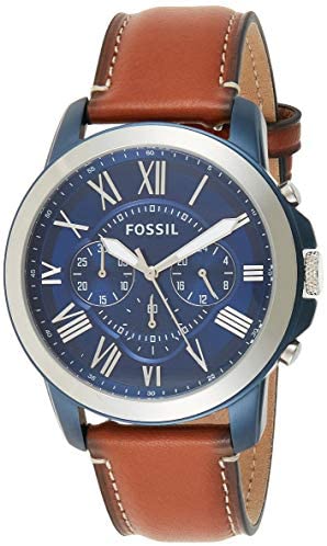 Fossil Men’s Grant Stainless Steel Chronograph Quartz Watch