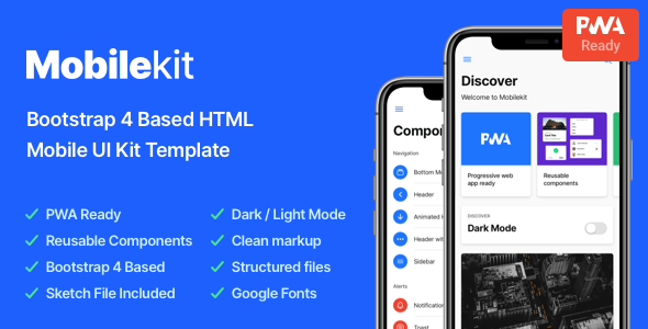 Mobilekit – Bootstrap 4 Based HTML Template