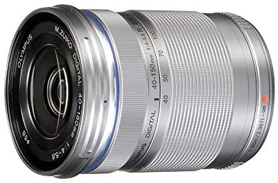 Olympus M.Zuiko Digital ED 40-150mm F4.0-5.6 R Zoom Lens, for Micro Four Thirds Cameras (Silver)