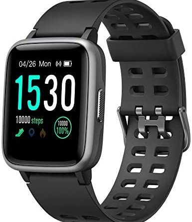 1606431038 41uykdcmzDL. AC  385x445 - YAMAY Smart Watch for Android and iOS Phone IP68 Waterproof, Fitness Tracker Watch with Heart Rate Monitor Step Sleep Tracker, Smartwatch Compatible with iPhone Samsung, Watch for Men Women
