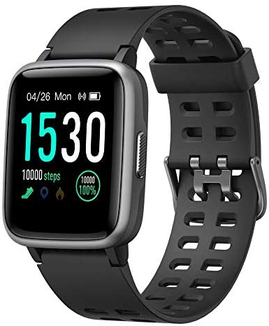 YAMAY Smart Watch for Android and iOS Phone IP68 Waterproof, Fitness Tracker Watch with Heart Rate Monitor Step Sleep Tracker, Smartwatch Compatible with iPhone Samsung, Watch for Men Women