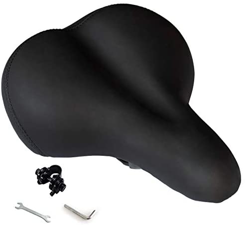 31BgJVsUhBL. AC  - OXYVAN Bike Seat Most Comfortable Universal Replacement Bicycle Seat Cushion Dual Shock Absorbing Ball Wide Bicycle Saddle for Men Women