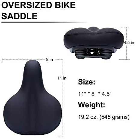 41odSH+7nvL. AC  - OXYVAN Bike Seat Most Comfortable Universal Replacement Bicycle Seat Cushion Dual Shock Absorbing Ball Wide Bicycle Saddle for Men Women