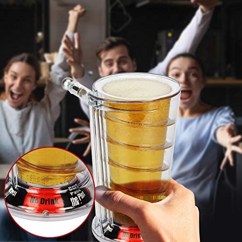 510IDNvKdeL. AC  - Barbuzzo Pinball Pint Glass - Play This Iconic Arcade Game While You Down A Pint - Always Be the Life of the Party With the Newest Drinking Game in Town