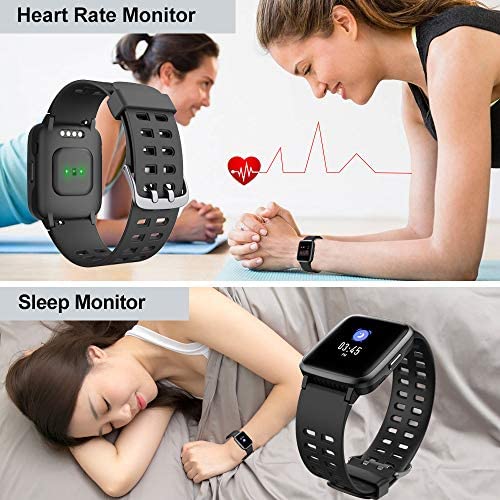 51G0ateTi9L. AC  - YAMAY Smart Watch for Android and iOS Phone IP68 Waterproof, Fitness Tracker Watch with Heart Rate Monitor Step Sleep Tracker, Smartwatch Compatible with iPhone Samsung, Watch for Men Women