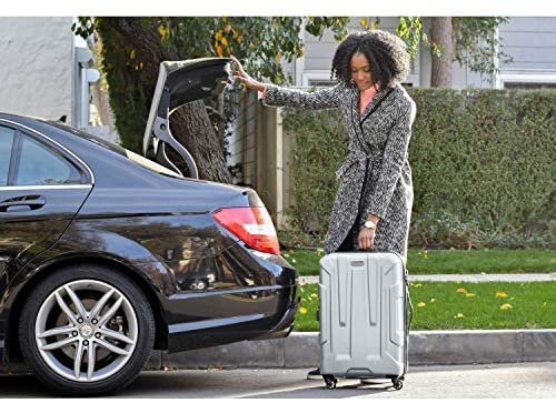 51MPmBgwDSL. AC  - Samsonite Centric Hardside Expandable Luggage with Spinner Wheels, Silver, Carry-On 20-Inch