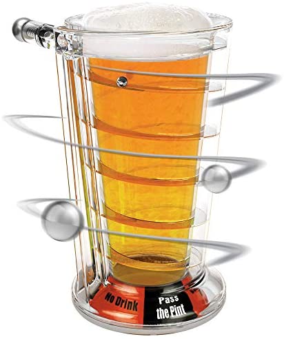 51hCs7P9znL. AC  - Barbuzzo Pinball Pint Glass - Play This Iconic Arcade Game While You Down A Pint - Always Be the Life of the Party With the Newest Drinking Game in Town