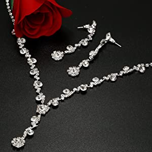 Rhinestone Bridesmaid Jewelry Sets