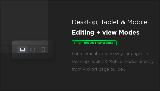 desktop tablet mobile - MEGAPACK – Marketing HTML Landing Pages Pack + PixFort Page Builder Access