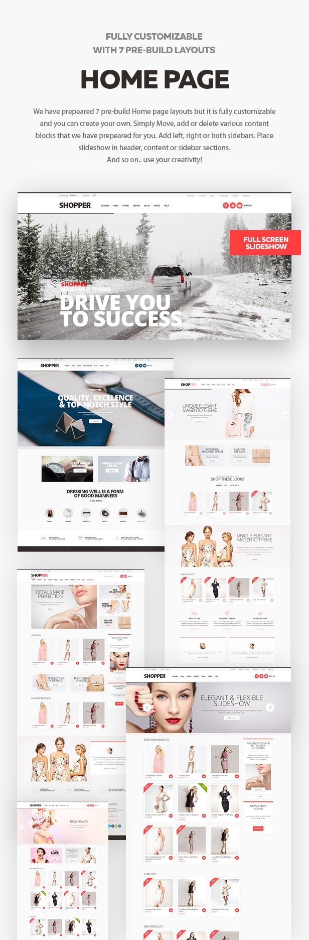 shopper theme features