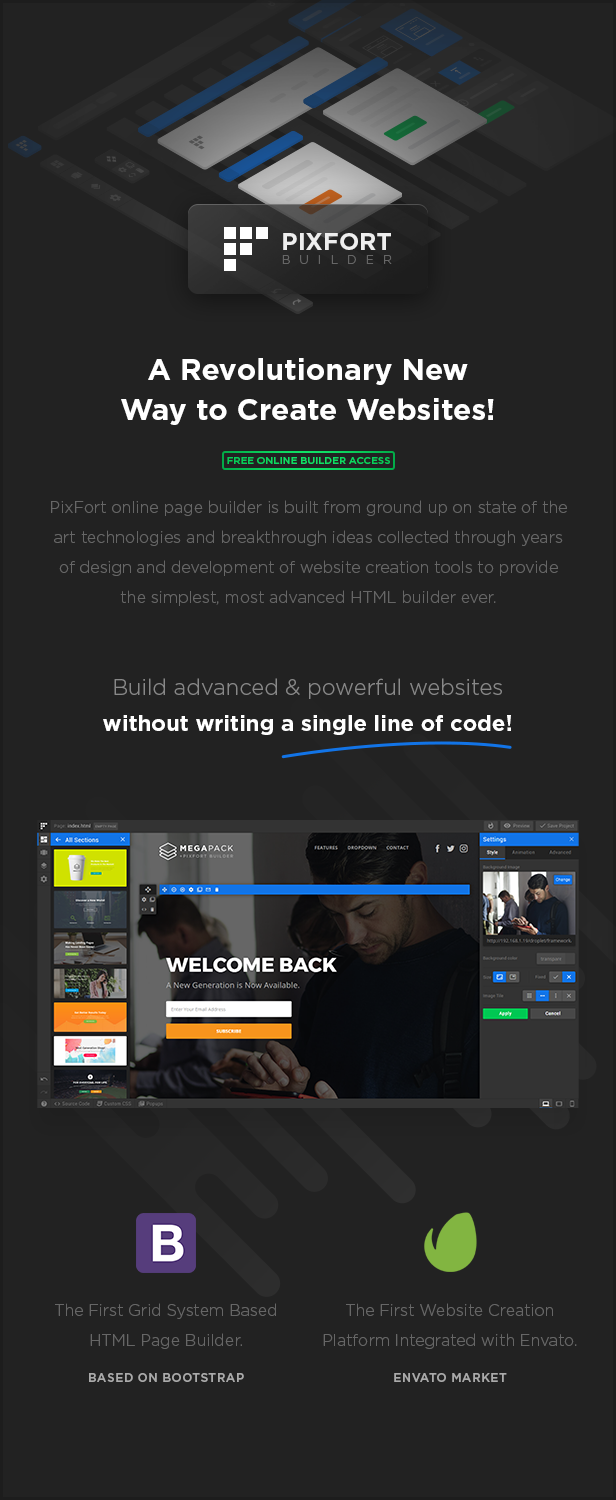 pf builder - MEGAPACK – Marketing HTML Landing Pages Pack + PixFort Page Builder Access