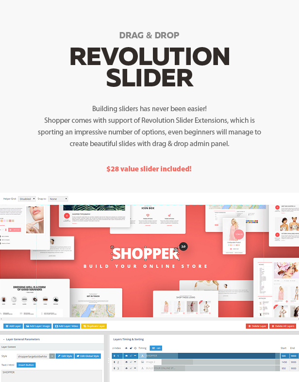 shopper theme features