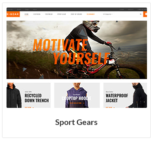 Sport gears WooCommerce Theme