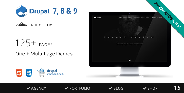 01 Preview.  large preview - Rhythm - Drupal 7, 8 & 9 Multipurpose Commerce theme