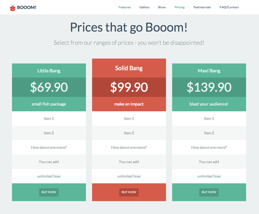 0S1mB64 - Booom! - One-Page Flat UI Pro Bootstrap 3 Template