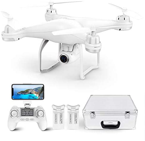 Potensic T25 GPS Drone, FPV RC Drone with Camera 1080P HD WiFi Live Video, Auto Return Home, Altitude Hold, Follow Me, 2 Batteries and Carrying Case