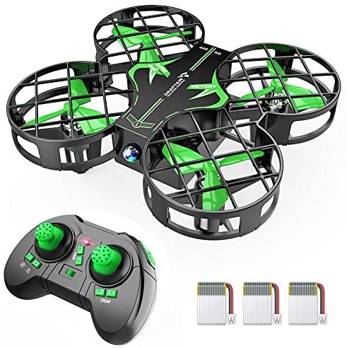 SNAPTAIN H823H Mini Drone for Kids, RC Pocket Quadcopter with Altitude Hold, Headless Mode, 3D Flip, Speed Adjustment and 3 Batteries-Green