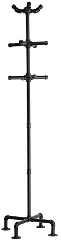31sszWpUCLL. AC  - MyGift 65-Inch Industrial Black Metal Pipe 12-Hook Coat Stand