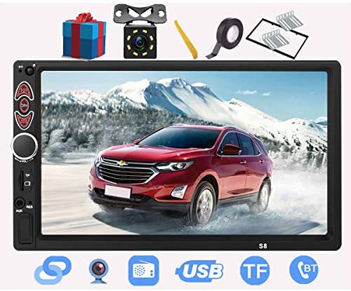 51ZtwXyx7SL. AC  - Double Din Car Stereo-7 inch Car Stereo Upgrade Touch Screen,Compatible with BT TF USB MP5/4/3 Player FM Double din car Radio,Support Backup Rear View Camera, Mirror Link
