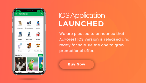 ios launched - AdForest - Classified Ads WordPress Theme