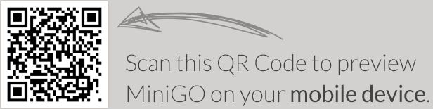 minigo qr - MiniGO - Uber Minimal Flat Coming Soon Page