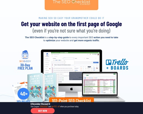 seocheckli x400 thumb - The SEO Checklist - Get to page one of Google the easier way