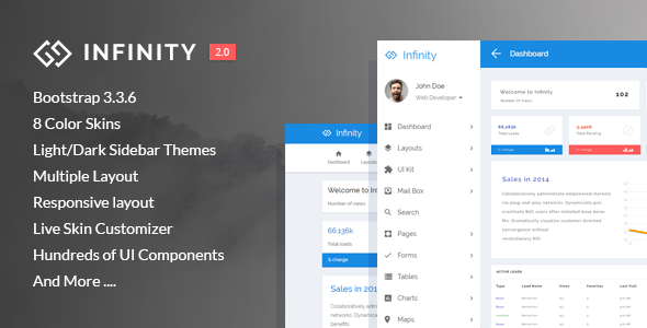 000 preview.  large preview - Infinity - Responsive Web App Kit
