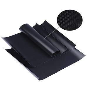 0bf966ad 764a 4d32 bbdc 6485b4cfc432. CR0,0,300,300 PT0 SX300   - RENOOK Grill Mat Set of 6-100% Non-Stick BBQ Grill Mats, Heavy Duty, Reusable, and Easy to Clean - Works on Electric Grill Gas Charcoal BBQ - 15.75 x 13-Inch, Black