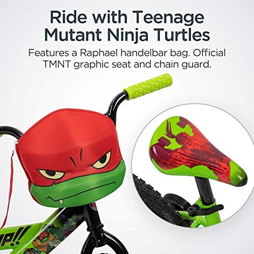 51tZRIs XqL. AC  - Teenage Mutant Ninja Turtles Boys Bicycle, 16-Inch Wheels, Green