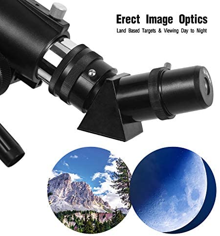 51wujwErovL. AC  - Telescopes for Adults, 70mm Aperture 400mm AZ Mount, Telescope for Kids Beginners, Fully Multi-Coated Optics, Astronomy Refractor Telescope Portable Telescope with Tripod, Phone Adapter, Backpack