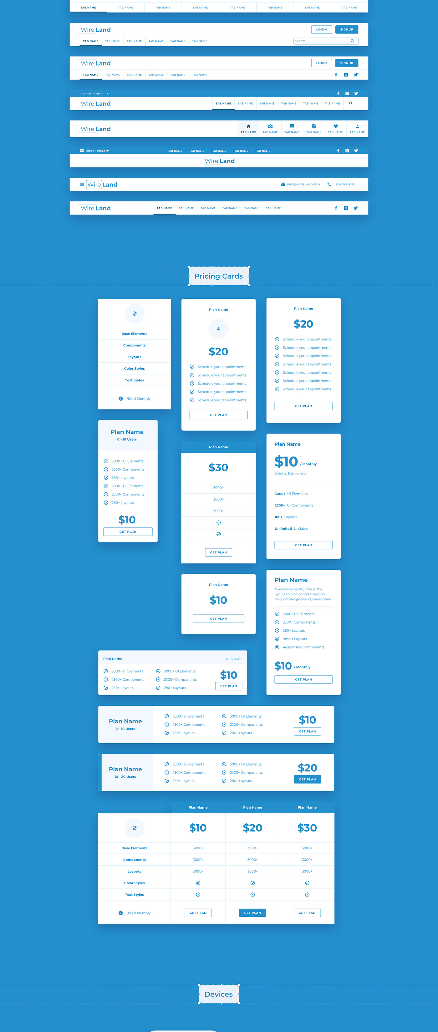 726d0e57728315.5f82276d39f8e - Wireland - Wireframe Library for Web Design Projects - Sketch Template