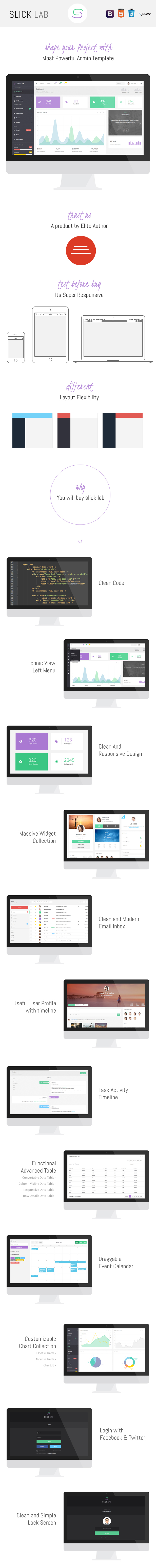 SlickLab - Responsive Admin Dashboard Template - 1