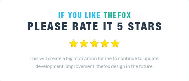 03 thefox rating - TheFox | Multi-Purpose PSD Template