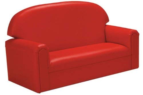 31pmbWkQiPL - Brand New World Furniture FIVR100 Brand New World Toddler Premium Vinyl Upholstery Sofa, Red