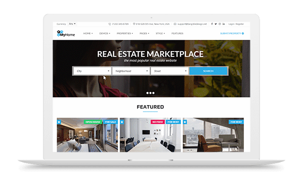 4 - MyHome Real Estate WordPress