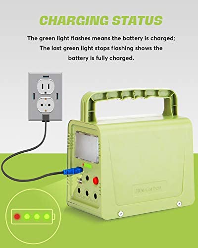 416bkn5EPmL. AC  - WAWUI Portable Power Station, Solar Generator with Solar Panel & Flashlights for Home Emergency Backup Power, Camping Lights with Battery, USB DC Outlets, for Travelling Fishing Hunting (42Wh)