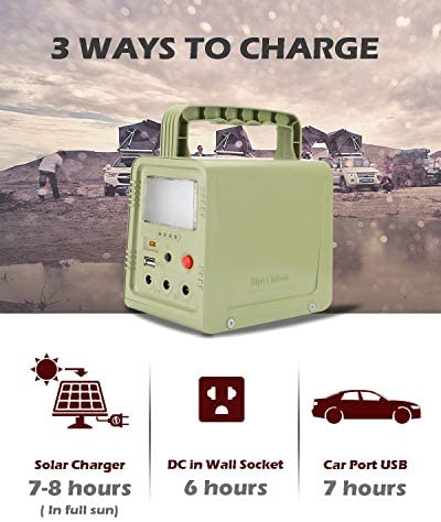 41wtg3wDdwL. AC  - WAWUI Portable Power Station, Solar Generator with Solar Panel & Flashlights for Home Emergency Backup Power, Camping Lights with Battery, USB DC Outlets, for Travelling Fishing Hunting (42Wh)