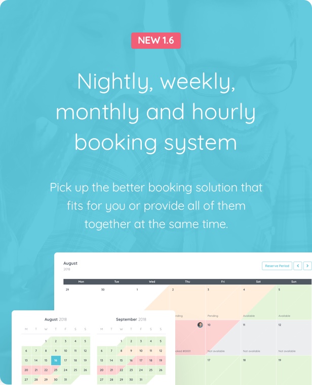 booking 1 6 - Homey - Booking and Rentals WordPress Theme