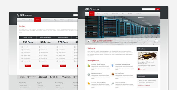 Quick Host – Business and Hosting WordPress Theme