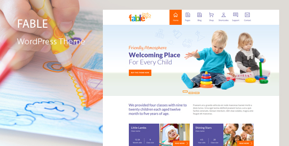 Fable – Children Kindergarten WordPress Theme