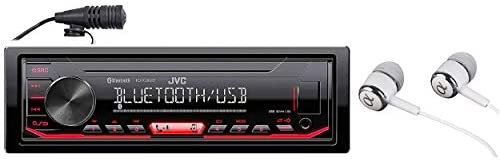 JVC KD-X260BT Built-in Bluetooth, AM/FM, USB, MP3, Pandora, Spotify, iHeartRadio Digital media receiver, Works with Apple and Android Phones, iPod/iPhone Music Playback