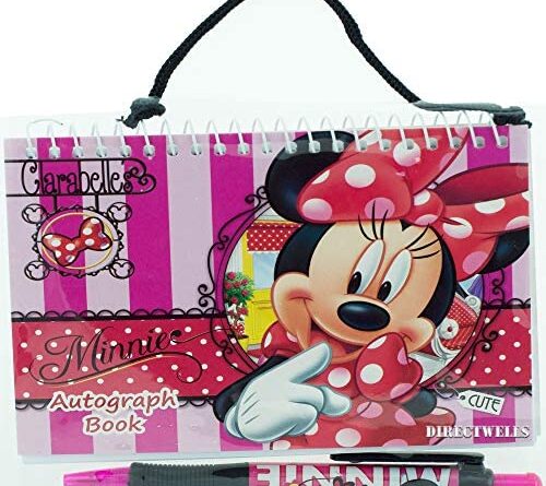 1616847992 51hS8N1brxL. AC  500x445 - Disney Minnie Mouse Red Autograph Book with 1 Retractable Pen
