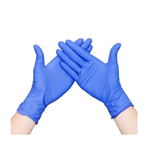 41L9JHh3C3L - WowTowel 100pcs Disposable Nitrile Gloves Exam Gloves Latex-free, Powder-free Glove for Cleanin, 1count, Large
