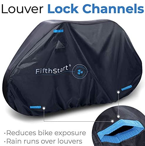 513EhXgWSSL. AC  - Ripstop Bike Cover with Waterproof Rating of 1500mm. This Bicycle Cover Waterproof Outdoor is 210D Double Stitched Webbing Strap and Unique Breathe Valves