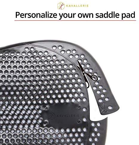 51An4RoC6kL. AC  - Kavallerie Saddle Pad - Helps with Saddle Bridging, Sore Back, Swayed Back, High Withers -English Bareback Pad for Horses, Protective, Perfect for Eventing, Schooling, Dressage, Jumping- Middle Riser